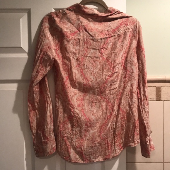 Silk Perfect Shirt by J Crew 8 silk cotton - Picture 5 of 7